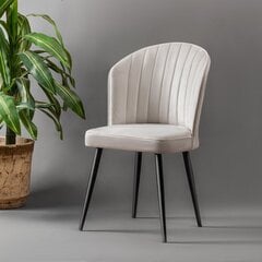 2 tuolin setti Kalune Design Rubi, valkoinen hinta ja tiedot | Ruokapöydän tuolit | hobbyhall.fi