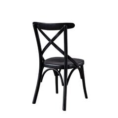 Ruokapöydän tuoli Kalune Design Albero 15, musta hinta ja tiedot | Ruokapöydän tuolit | hobbyhall.fi