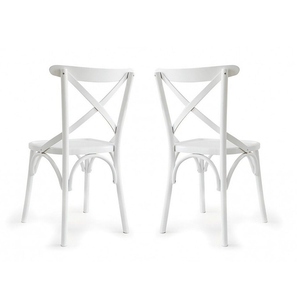 2 tuolin setti Kalune Design Albero 19, valkoinen hinta ja tiedot | Ruokapöydän tuolit | hobbyhall.fi