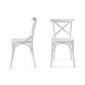 2 tuolin setti Kalune Design Albero 19, valkoinen hinta ja tiedot | Ruokapöydän tuolit | hobbyhall.fi