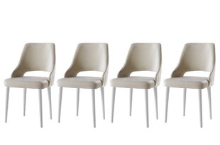 4 tuolin setti Kalune Design Acelya, beige hinta ja tiedot | Ruokapöydän tuolit | hobbyhall.fi