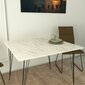 Ruokapöytä Asir Sandalf Square, beige hinta ja tiedot | Ruokapöydät | hobbyhall.fi