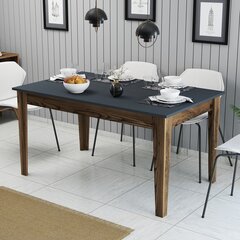 Ruokapöytä Asir Milan 513, ruskea/musta hinta ja tiedot | Ruokapöydät | hobbyhall.fi