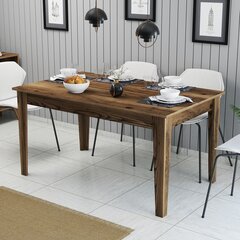 Ruokapöytä Asir Milan 516, ruskea hinta ja tiedot | Ruokapöydät | hobbyhall.fi