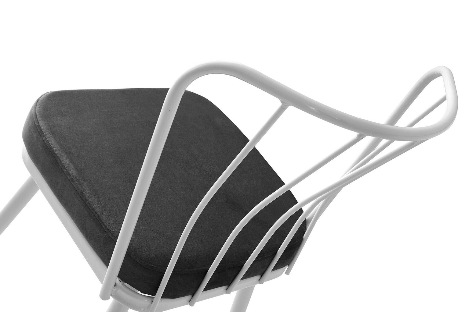 4 tuolin setti Kalune Design Yildiz 962 V4, harmaa/valkoinen hinta ja tiedot | Ruokapöydän tuolit | hobbyhall.fi