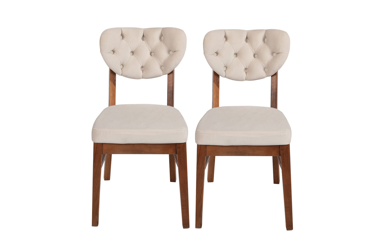 2 tuolin sarja Kalune Design Elma 760 V2, beige hinta ja tiedot | Ruokapöydän tuolit | hobbyhall.fi