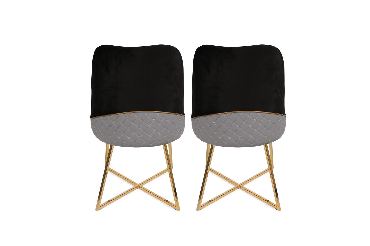 2 tuolin setti Kalune Design Madrid 911 V2, musta hinta ja tiedot | Ruokapöydän tuolit | hobbyhall.fi