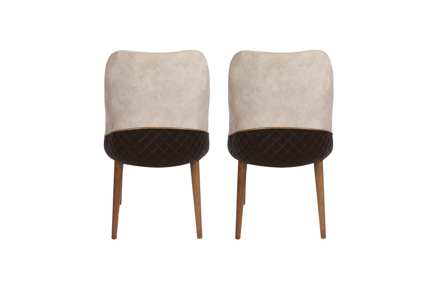 2 tuolin sarja Kalune Design Nova 071 V2, beige hinta ja tiedot | Ruokapöydän tuolit | hobbyhall.fi