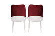 2 tuolin setti Kalune Design Nova 081 V2, punainen hinta ja tiedot | Ruokapöydän tuolit | hobbyhall.fi