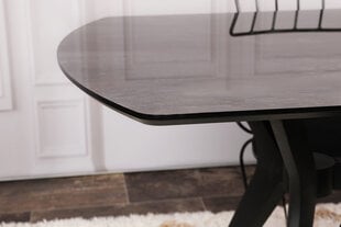 Ruokapöytä Asir Ares 1041, musta hinta ja tiedot | Ruokapöydät | hobbyhall.fi