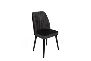 4 tuolin sarja Kalune Design Alfa 437 V4, musta hinta ja tiedot | Ruokapöydän tuolit | hobbyhall.fi