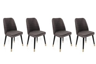 4 tuolin sarja Kalune Design Hugo 361 V4, harmaa hinta ja tiedot | Ruokapöydän tuolit | hobbyhall.fi
