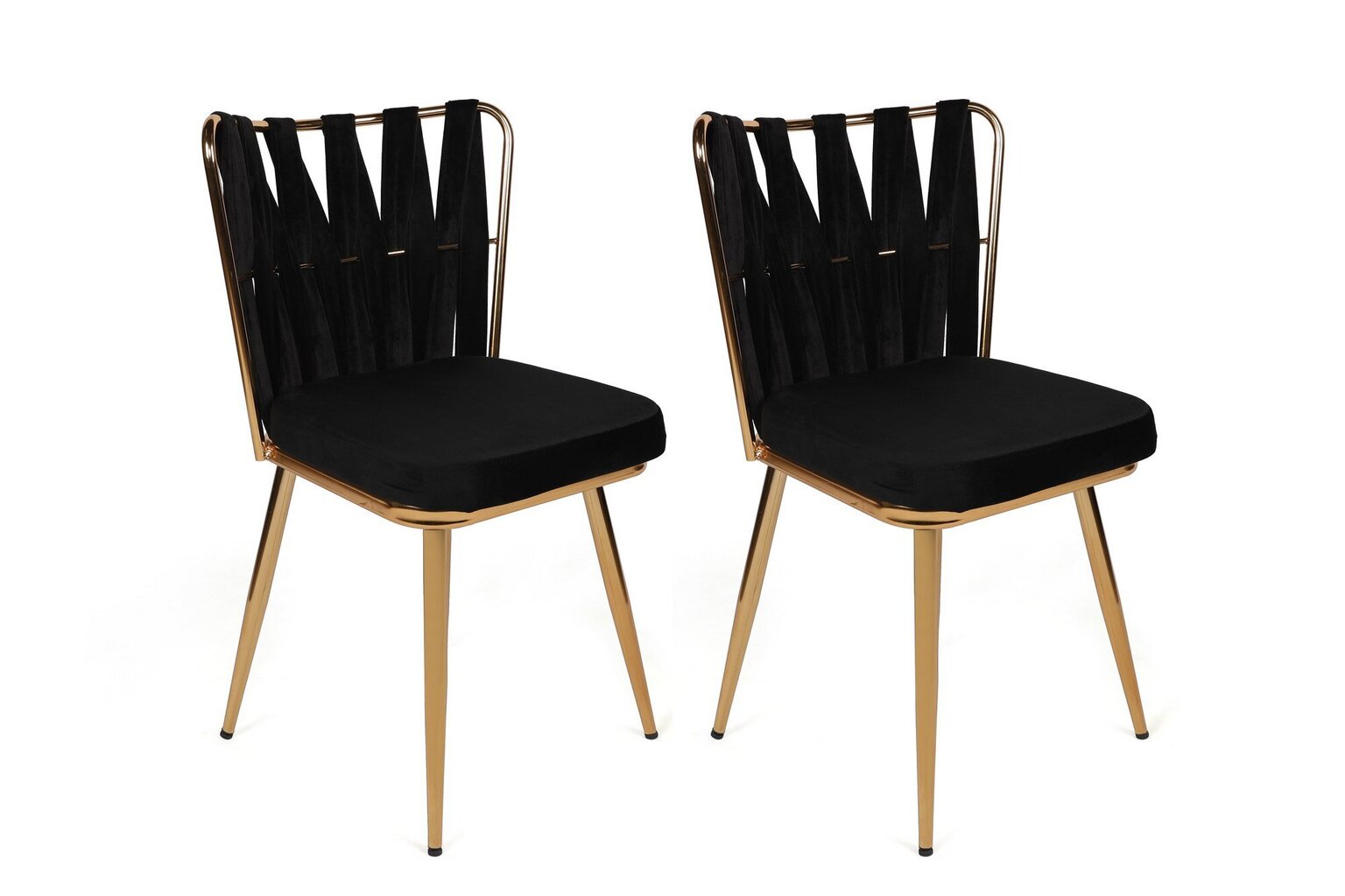 4 kpl tuolin setti Kalune Design Kusakli 211 V4, musta hinta ja tiedot | Ruokapöydän tuolit | hobbyhall.fi
