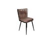 4-tuolin setti Kalune Design Kusakli 233 V4, ruskea/musta hinta ja tiedot | Ruokapöydän tuolit | hobbyhall.fi