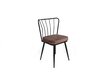 4 tuolin setti Kalune Design Yildiz 947 V4, ruskea hinta ja tiedot | Ruokapöydän tuolit | hobbyhall.fi
