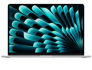 MacBook Air 15" Apple M3 chip with 8-core CPU and 10-core GPU, 16GB, 512GB SSD - Silver - MXD23RU/A hinta ja tiedot | Kannettavat tietokoneet | hobbyhall.fi