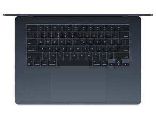 MacBook Air 15" Apple M3 chip with 8-core CPU and 10-core GPU, 8GB, 256GB SSD - Midnight - MRYU3KS/A hinta ja tiedot | Kannettavat tietokoneet | hobbyhall.fi