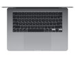 MacBook Air 15" Apple M3 chip with 8-core CPU and 10-core GPU, 8GB, 256GB SSD - Space Grey - MRYM3ZE/A hinta ja tiedot | Kannettavat tietokoneet | hobbyhall.fi