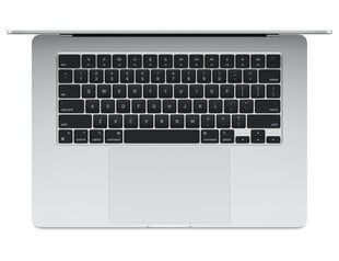 MacBook Air 15" Apple M3 chip with 8-core CPU and 10-core GPU, 8GB, 512GB SSD - Silver - MRYQ3ZE/A hinta ja tiedot | Kannettavat tietokoneet | hobbyhall.fi