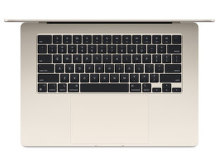 MacBook Air 15" Apple M3 chip with 8-core CPU and 10-core GPU, 8GB, 512GB SSD - Starlight - MRYT3ZE/A hinta ja tiedot | Kannettavat tietokoneet | hobbyhall.fi