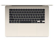 MacBook Air 15" Apple M3 chip with 8-core CPU and 10-core GPU, 8GB, 512GB SSD - Starlight - MRYT3ZE/A hinta ja tiedot | Kannettavat tietokoneet | hobbyhall.fi