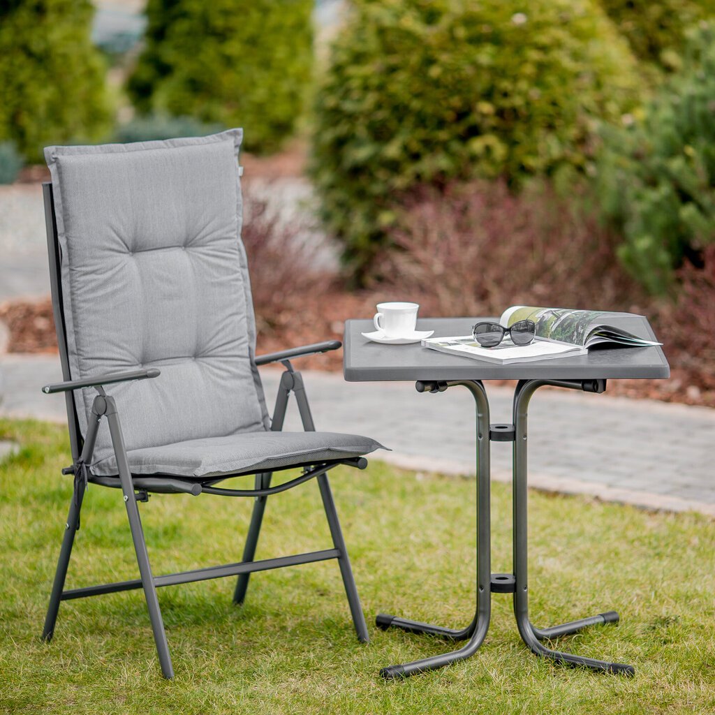 Patio Dine &amp; Relax -pöytä, harmaa hinta ja tiedot | Puutarhapöydät | hobbyhall.fi