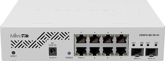 MikroTik CSS610-8G-2S+IN hinta ja tiedot | Verkkokytkimet | hobbyhall.fi