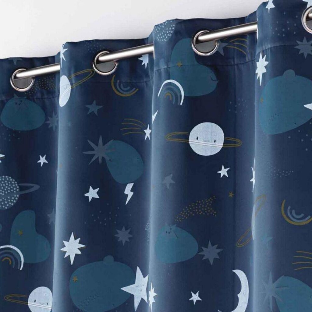 Douceur d'Intérieur Moonlight pimennysverho, sininen, 140 x 260 cm hinta ja tiedot | Verhot | hobbyhall.fi