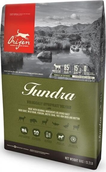 Orijen täysravinto, Dog tundra 2kg hinta ja tiedot | Koiran kuivaruoka | hobbyhall.fi