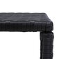 vidaXL Sohvapöytä musta 70x40x38 cm polyrottinki hinta ja tiedot | Sohvapöydät | hobbyhall.fi