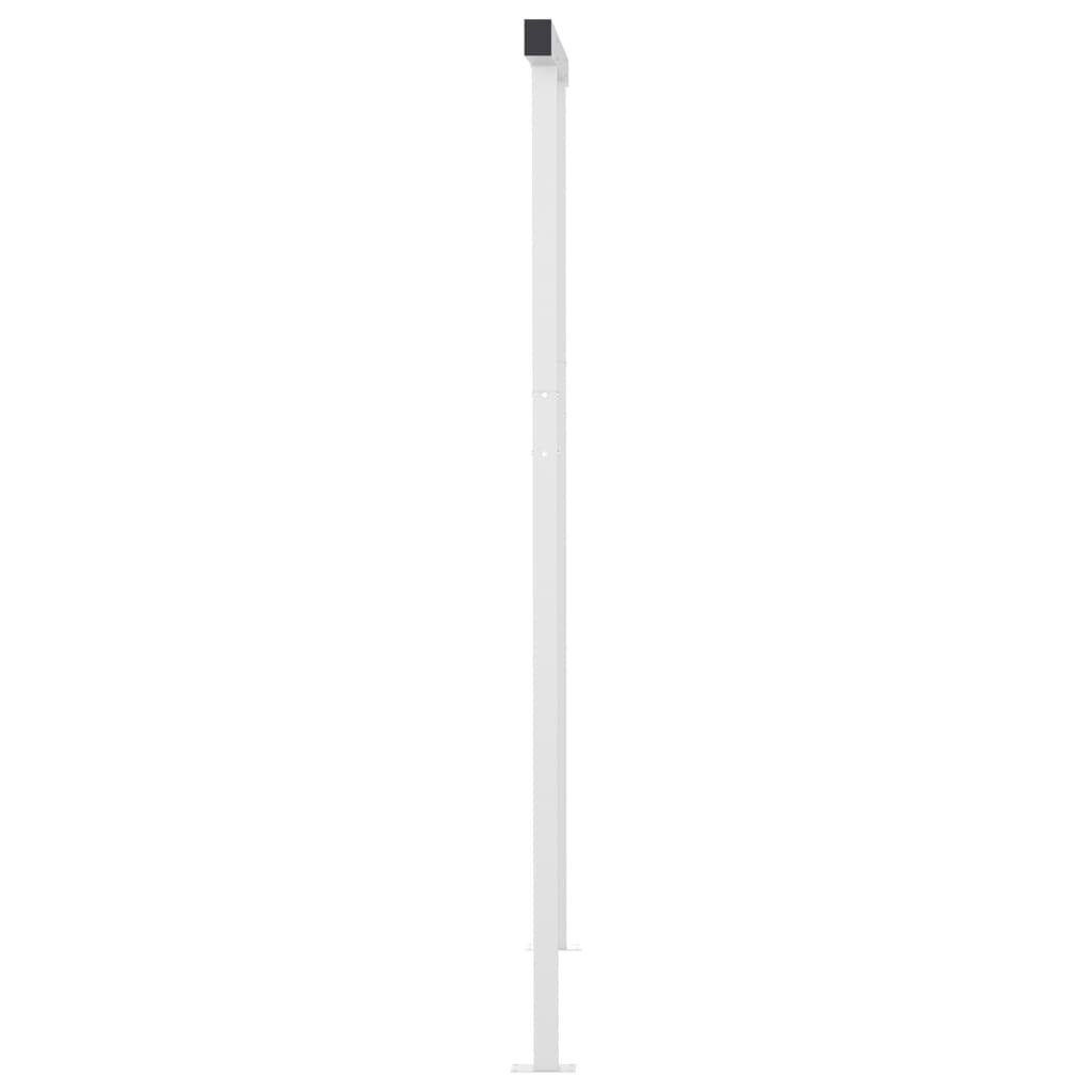 vidaXL Sisäänkelattava markiisi LED/tuulisensori 5x3,5 m sinivalkoinen hinta ja tiedot | Aurinkovarjot ja markiisit | hobbyhall.fi