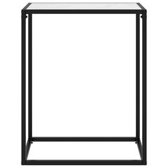 vidaXL Konsolipöytä valkoinen 60x35x75 cm karkaistu lasi hinta ja tiedot | Sohvapöydät | hobbyhall.fi