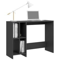vidaXL Työpöytä harmaa 102,5x35x75 cm lastulevy hinta ja tiedot | Tietokonepöydät ja työpöydät | hobbyhall.fi