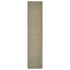 vidaXL Matto luonnollinen sisal 66x300 cm vihreä hinta ja tiedot | Isot matot | hobbyhall.fi