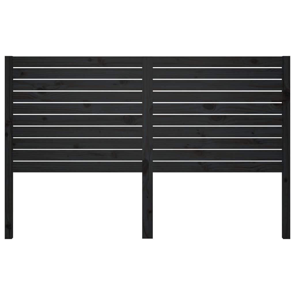 vidaXL Sängynpääty musta 146x4x100 cm täysi mänty hinta ja tiedot | Sängyt | hobbyhall.fi