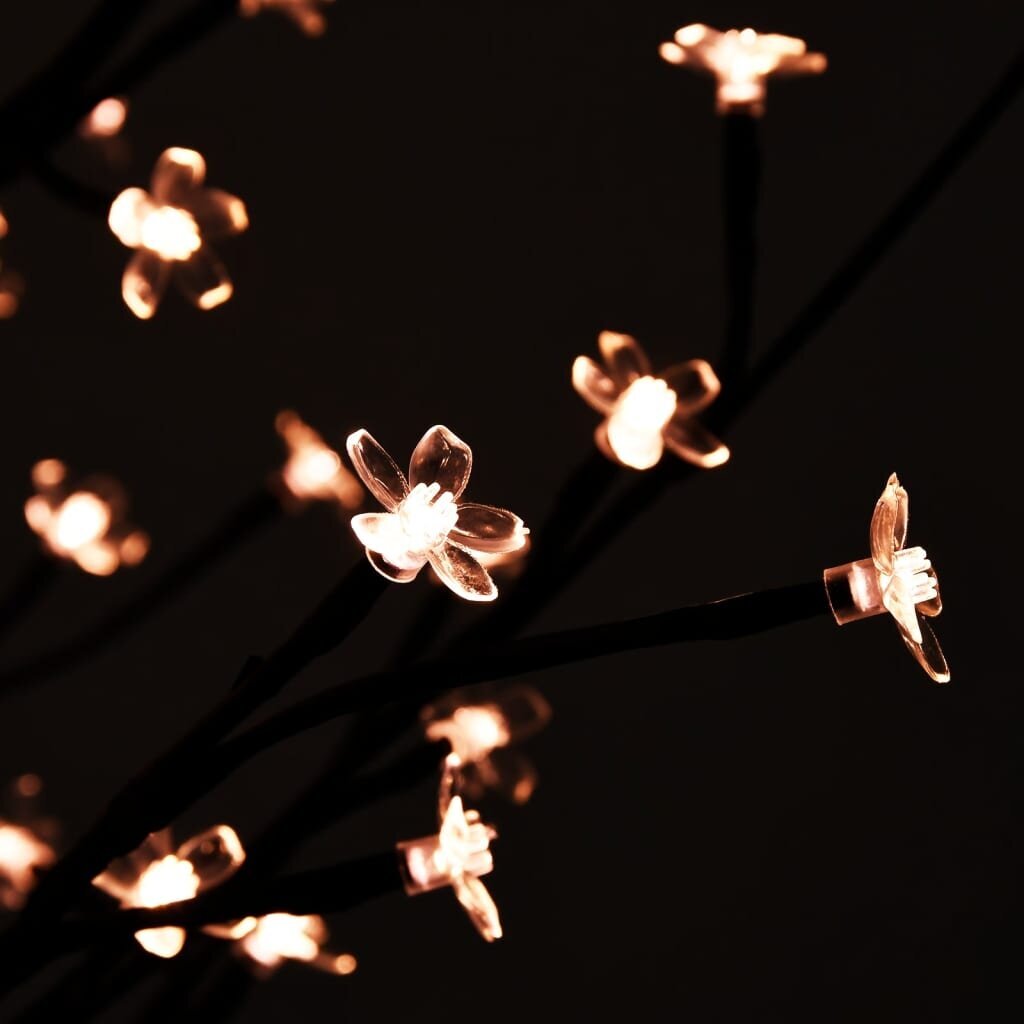 vidaXL Kirsikankukka LED-puu lämmin valkoinen 84 LED-valoa 120 cm hinta ja tiedot | Joulukoristeet | hobbyhall.fi