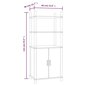 vidaXL Kaappi 60x40x141 cm tekninen puu hinta ja tiedot | Lipastot | hobbyhall.fi