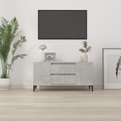 vidaXL TV-taso betoninharmaa 102x44,5x50 cm tekninen puu hinta ja tiedot | TV-tasot | hobbyhall.fi