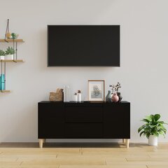 vidaXL TV-taso musta 102x44,5x50 cm tekninen puu hinta ja tiedot | TV-tasot | hobbyhall.fi