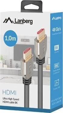 Lanberg CA-HDMI-30CU-0010-BK hinta ja tiedot | Kaapelit ja adapterit | hobbyhall.fi
