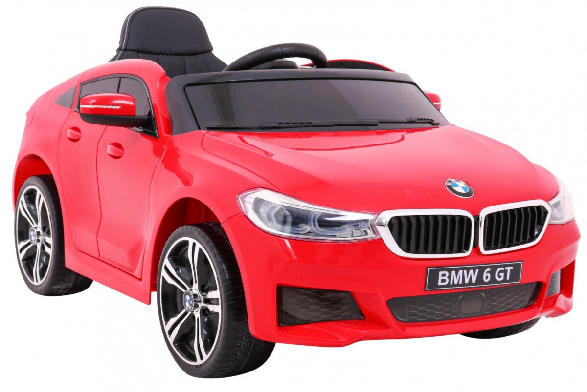 BMW 6 GT yksipaikkainen sähköauto, punainen hinta ja tiedot | Lasten sähköautot | hobbyhall.fi