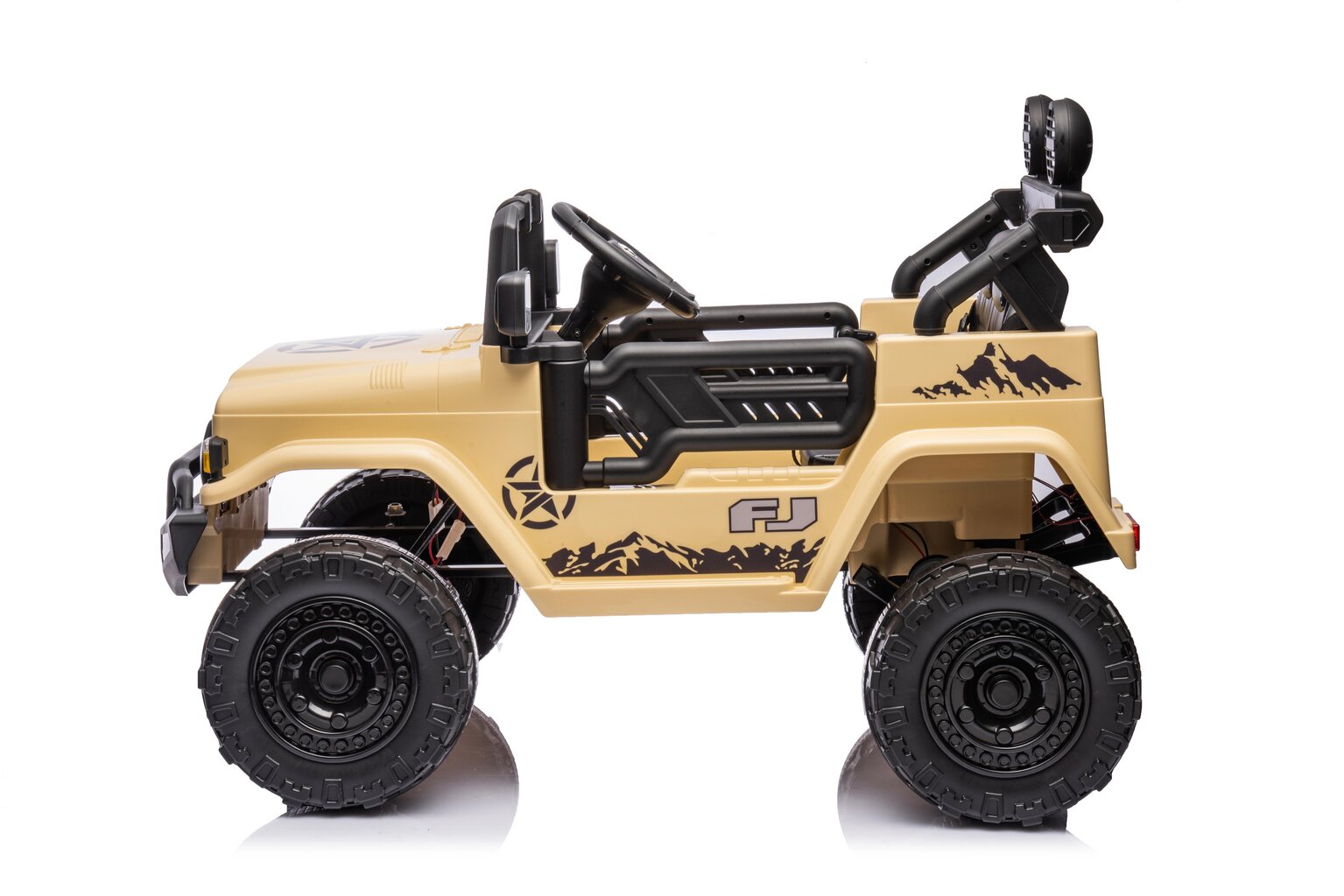 Toyota FJ Cruiser yksipaikkainen sähköauto, beige hinta ja tiedot | Lasten sähköautot | hobbyhall.fi