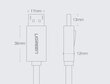 Kaapeli Ugreen DisplayPort 1.2, 4K 1,5 m, musta (DP102 10245). hinta ja tiedot | Kaapelit ja adapterit | hobbyhall.fi