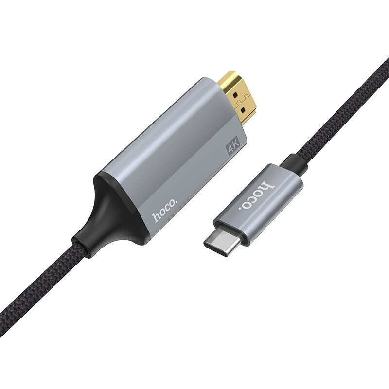 UA13-tyypin C HDMI-kaapelisovitin, nylonpunos ja alumiiniseoskotelon liittimet 1,8 m pitkä 4K-videolähtötuki hinta ja tiedot | Kaapelit ja adapterit | hobbyhall.fi