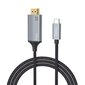 UA13-tyypin C HDMI-kaapelisovitin, nylonpunos ja alumiiniseoskotelon liittimet 1,8 m pitkä 4K-videolähtötuki hinta ja tiedot | Kaapelit ja adapterit | hobbyhall.fi