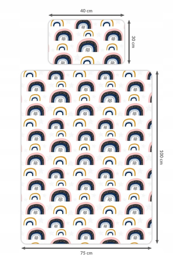 Lasten vuodevaatteet täytteellä 75x100/30x40cm hinta ja tiedot | Vuodevaatteet lapsille | hobbyhall.fi