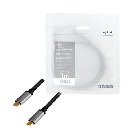 Logilink USB 3.2 Gen 2 cable, C hinta ja tiedot | Kaapelit ja adapterit | hobbyhall.fi