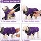 QBLEEV Heijastava koiran takki, vedenpitävä, fleecevuorattu, violetti hinta ja tiedot | Koiran vaatteet | hobbyhall.fi
