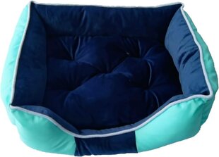Koiran sänky FANLINPT, 56x46x15cm, vihreä/sininen hinta ja tiedot | Fanlinpt Koirat | hobbyhall.fi