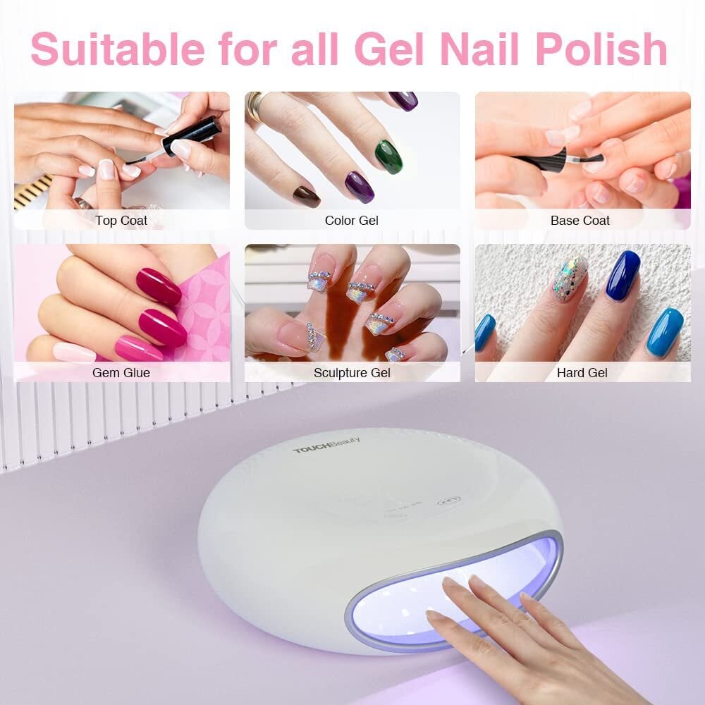 TOUCHBeauty UV LED-lamppu, 30/60/90s ajastin, infrapuna-anturi, LCD-näyttö, kaikille geelilakoille hinta ja tiedot | Manikyyri ja pedikyyri | hobbyhall.fi